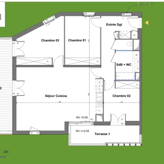 Annonces MERIGNAC : Appartement | BORDEAUX (33100) | 94.00m2 | 335 000 € 