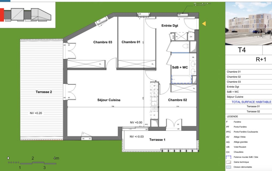 Annonces MERIGNAC : Appartement | BORDEAUX (33100) | 94 m2 | 335 000 € 