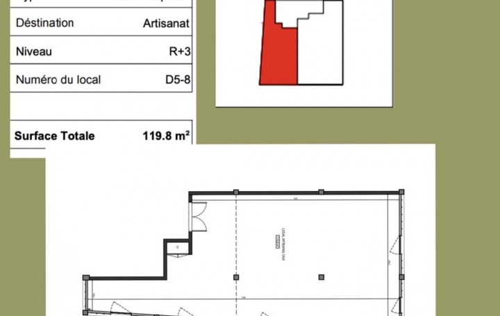 Annonces MERIGNAC : Local / Bureau | BORDEAUX (33100) | 119 m2 | 156 000 € 